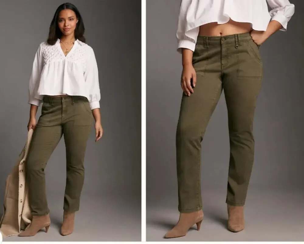 Pilcro Womens Jefferson Utility Pant Plus Size 34